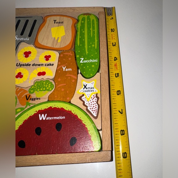 BeginAgain Alphabites wooden A-Z Food Puzzle & Playset - Picture 6 of 8